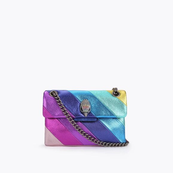 Kurt Geiger Mini Kensington Purse Rainbow Stripe